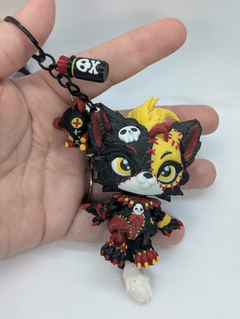 2 keychains for deanie beanie