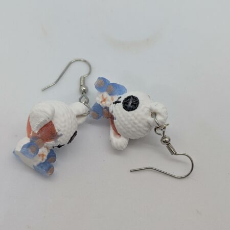 Teddy bear glow n glitter earrings