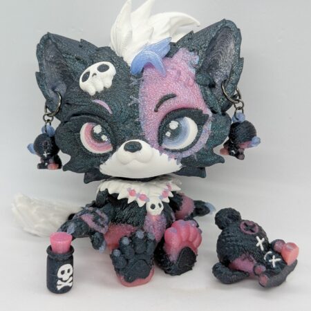 Lupa Wolf doll dark and sparkling