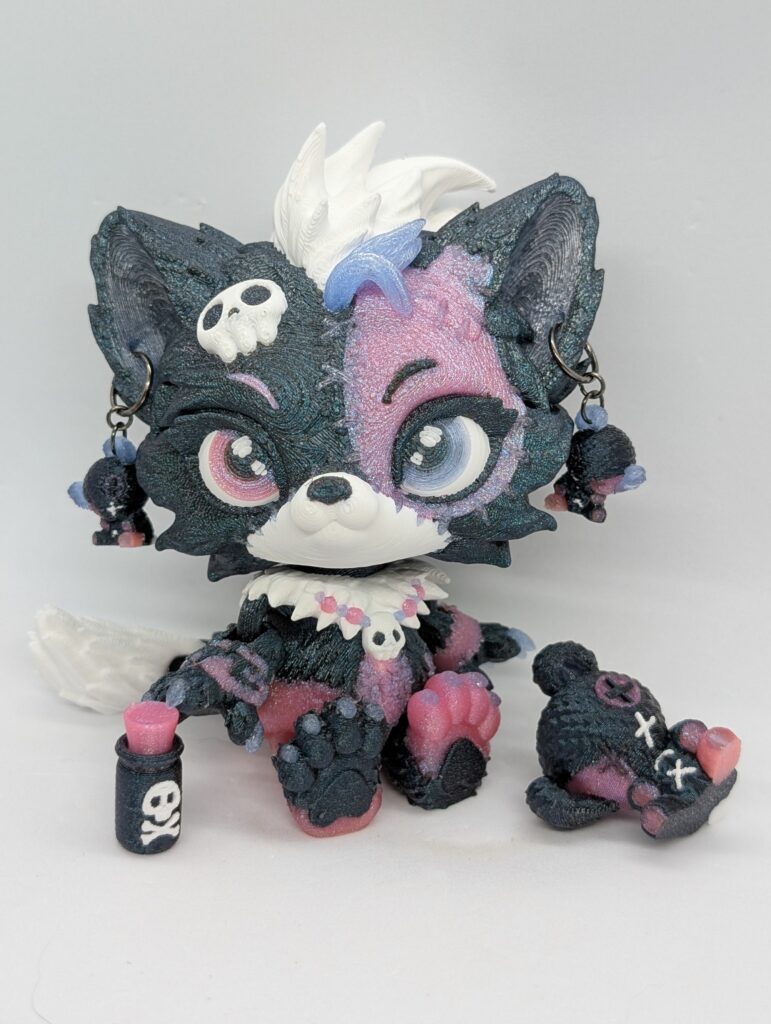 Lupa Wolf doll dark and sparkling